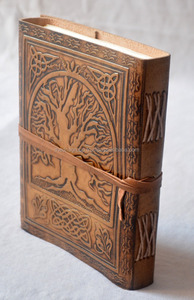 Cuaderno de cuero Árbol de la vida tira de cierre vintage hecho a mano al por mayor - Product Image 2