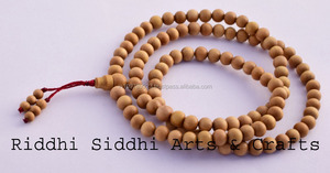Genuine Riddhi Siddhi Meditation Beads-Sandalwood Round Natural Dark Golden Brown Bulk Pack From Rajasthan - Product Image 2