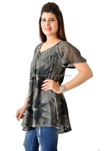 Short Eco-Friendly Washable Woven Lace Natural Waist <b>KAFTAN</b>/Coverup - Product Image 6