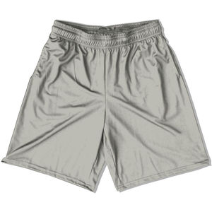Pantalones Cortos de Lacrosse Plateados - Product Image 1