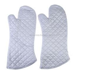 ถุงมือผ้าฝ้ายอินทรีย์สีขาวล้วน100% เตาอบ - Product Image 1