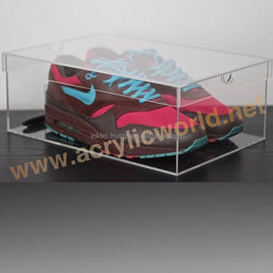 Caja de zapatos acrílica transparente personalizada de fábrica con cajón caja de zapatos acrílica - Product Image 4