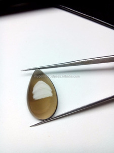Cabujón de Cuarzo Ahumado en Forma de Pera de 28x17mm, Gema Suelta Natural Semipreciosa de Alta Calidad, Piedra Marrón para Joyería - Product Image 5
