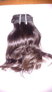 Extensión de pelo humano indio natural ondulado barato al por mayor, precio de fábrica indio del Sur 100% pelo indio crudo - Product Image 2