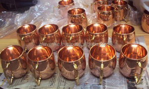 100% Solid Copper Moscow Mule Drinking <b>Mug</b> With Hammered Texture Barrel Design Bar Ware Drinking Copper <b>Mug</b> <b>Set</b> - Product Image 6