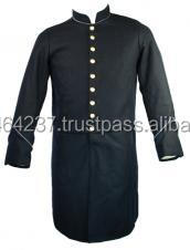 เสื้อโค้ทผู้ชายแบบย้อนยุคสไตล์อเมริกัน ผลิตใหม่ ผ้าขนสัตว์แท้ 100% สำหรับกิจกรรมกลางแจ้ง - Product Image 3