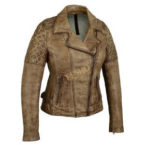 Veste en cuir vintage pour femmes Design rétro élégant Vêtements d'extérieur à la mode pour des vêtements décontractés et d'hiver - Product Image 1