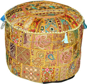 Perfect Home Decor Bright Seating Poufs Case For Picnic Holidays & Gifts Incredible India Mandala Unique Floor <b>Cushions</b> Cover - Product Image 4