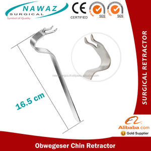 Retrator de Queixo Obwegeser em Aço Inoxidável 16,5cm para Cirurgia Maxilofacial e Oral Instrumentos Cirúrgicos da Nawaz Surgical Co. - Product Image 2
