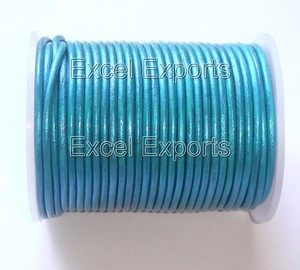 Cordón de cuero multiusos plano de primera calidad, decoración de joyas, asas de bolsa, fabricación de pulseras trenzadas, accesorios, cordones de zapatos de Metal - Product Image 5