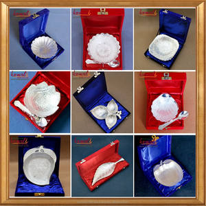 Flower design silver plated bowls Indian <b>wedding</b> <b>favor</b> Diwali gifts <b>wedding</b> gift for guest - Product Image 5
