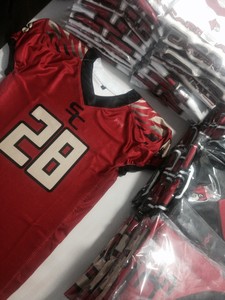 Optimal Grade American Football Uniform Plus Size Lightweight Durable 100% Polyester <b>Sets</b> High Personalized Look Customizable - Product Image 4