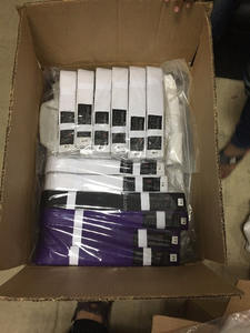 Ceintures de rang de couleur Jiu Jitsu personnalisées BJJ Judo Martial Arts Wear - Product Image 4