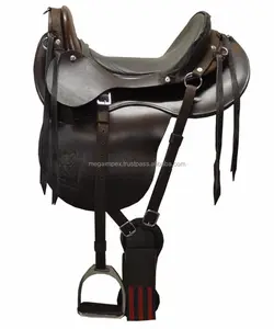 อานม้าแบบสั่งทำพิเศษ Mega Impex 2018 สำหรับขี่ม้าบนทางเดิน ทำจากหนัง ผลิตในปากีสถาน - Product Image 1