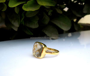 Crystal Gemstone Fine 925 Sterling <b>Silver</b> <b>Stacking</b> <b>Ring</b> Handmade <b>Silver</b> wholesale jewelry - Product Image 1