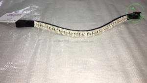 Frontal de Cuero con Cristales para Caballo, Elegante Accesorio Ecuestre con Cristales Decorativos Brillantes - Product Image 6