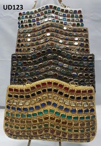 UD119 Robe de soirée indienne demi-lune SAFFIANO, tissu ethnique traditionnel fait main, broderie, créateur exclusif, fête, shopping - Product Image 5