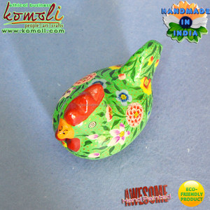 Caja de papel verde con forma de gallo para decoración de Pascuas, mache de animales - Product Image 3