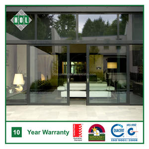 Puerta corredera de aluminio minimalista de 4 paneles, doble acristalamiento con parte superior fija para granja, aleación de aluminio duradera - Product Image 3