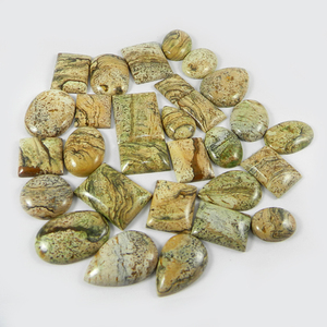 29 pièces Photo jaspe 100 gms forme Libre cabochon Gemmes pour Bijoux IG0728 - Product Image 1