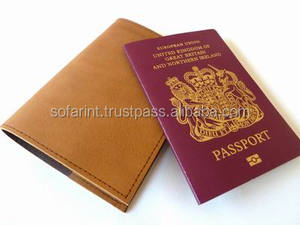 Soporte de cuero para pasaporte/tarjetero de viaje/cartera para pasaporte - Product Image 4