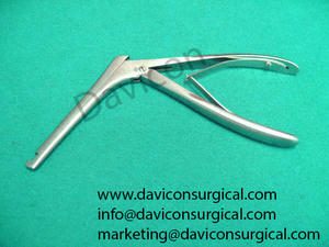 Kerrison 4IN Manual Up-Bite Small Rongeur 1MM Instrumento quirúrgico de acero inoxidable Fórceps Base - Product Image 2