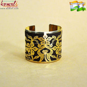 Hecho a mano grabado diseño de oro latón pulseras brazaletes brazalete - Product Image 6