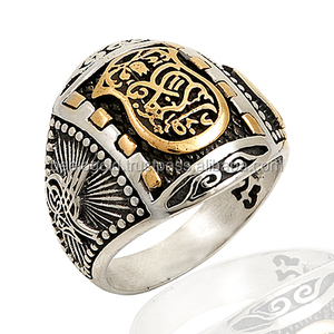 925 Sterling Silver Art Semazen Dervish Nalain Shareef Men <b>Ring</b> New <b>Rings</b> <b>Turkey</b> Allah Accessories Retro Allah Wholesale - Product Image 1