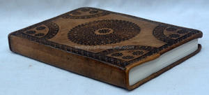 วารสารหนังนูนสีแทน B5วินเทจทำด้วยมือสมุดโน้ตพิมพ์ดอกไม้อินเดียสมุดโน้ตปกแข็งสำหรับธุรกิจ - Product Image 2