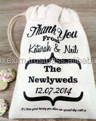 5 oz Trendy Cotton <b>Drawstring</b> <b>Bag</b> 30x40 cm - Product Image 3