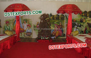 Punjabi-Mehandi Swing de boda, escenario, último diseño, decoración de escenario, fabricante y distribuidor - Product Image 5