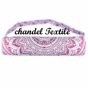 Style bohème indien vintage pour femmes pour rose Ombre Mandala Design sac de tapis de yoga fait à la main avec fermeture ouverte bandoulière sac à main - Product Image 2