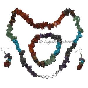 Ensemble de collier avec puces, 7 Chakra - Product Image 1