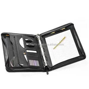 New Arrival Leather Personalized <b>Ring</b> <b>Binder</b>/metal 4-<b>ring</b> <b>Binder</b> Mechanism - Product Image 1