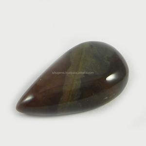 Vente en gros d'agate sanguine naturelle 20x32mm, 7,95 g, cabochon fantaisie, pierre précieuse pour bijoux IG0773 - Product Image 1