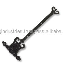 Charnière de porte en acier inoxydable antique noir, charnière décorative, cuisine, maison, entrepôt, porte, charnière en T, fonte, robuste - Product Image 2