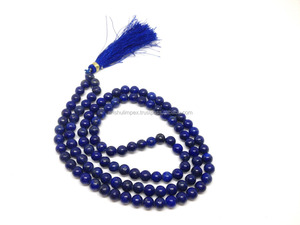 Malas al por mayor: Lapislázuli Natural 6mm Jap Mala, collar de cuentas Mala, Rosario, lote al por mayor - Product Image 2