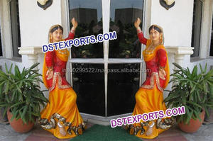 Punjabi-estatuas de fibra de Punjabi, estatua de escenario de boda, estatua de cultura Punjabi - Product Image 6