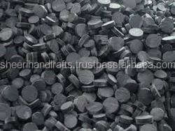 <b>Button</b> for Garment Black Horn <b>Buttons</b> Round Buffalo Horn Blank Flatback All Size Plating - Product Image 1