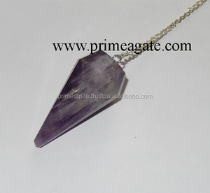 Péndulos de ágata con facetado, producto de 2022 amatista atractiva, venta al por mayor, de Mercado Indio - Product Image 2