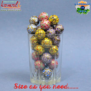 Pulsera de cuentas de madera pintada a mano, joyería - Product Image 2