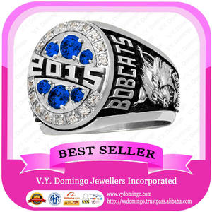 หมาป่ารูปแบบที่กำหนดเองโรงเรียนนักเรียนจบการศึกษาคุณภาพสูง Class แหวน - Product Image 2