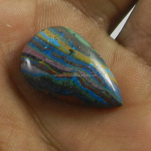 15x24mm jaspe arcoíris natural y piedras preciosas de cristal cabujón de pera de alta calidad suelto IG0322 2,35 Gms - Product Image 3