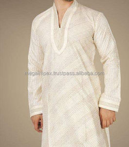 Ventes en gros de costumes Shalwar Kameez classiques personnalisés pour hommes, en coton modal à double col, derniers modèles de Shalwar Kameez pakistanais - Product Image 1