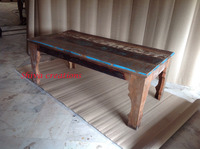 Offre Spéciale personnalisé Table basse en bois recyclé massif de haute qualité Mobilier de salon de style moderne pour usage domestique