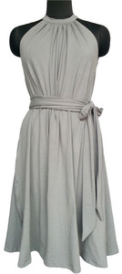 Vestidos de maternidad violetas Cómodos hasta la rodilla Semi-Formal Ropa de playa diaria Tela tejida Tela ecológica y teñida lisa - Product Image 3