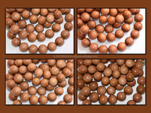 Riddhi Siddhi hecho a mano sándalo 108 Mala cuentas sueltas oración espiritual cuentas ecológicas dulce fragancia amaderada - Product Image 4