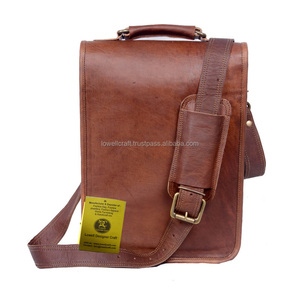 LOWELLCRAFT Geometric Pattern Genuine Leather Satchel <b>Bag</b> Zipper Closure Vintage Style Women's Daily Use Durable <b>Shoulder</b> <b>Strap</b> - Product Image 4