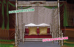 Balançoire de mariage indienne, accessoire pour mariage, noir, djwada Jhula, Style fjwada, balançoire de mariage - Product Image 3