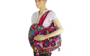 Bolso de hombro bohemio, bolsa de Banjara Tribal, Vintage, hecho a mano - Product Image 3